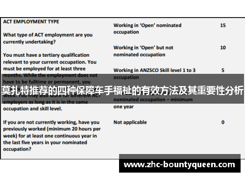 莫扎特推荐的四种保障车手福祉的有效方法及其重要性分析